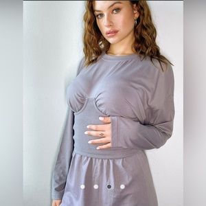 ASOS Tall Corset Detail T-shirt Dress